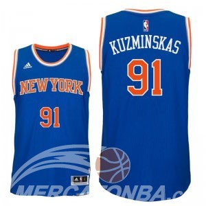 Maglia NBA Joakim Kuzminskas New York Knicks Azul